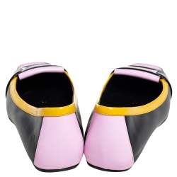 Pre Owned Roger Vivier Multicolor Patent Leather Ballet Flats Size 37