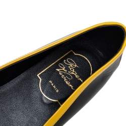 Pre Owned Roger Vivier Multicolor Patent Leather Ballet Flats Size 37