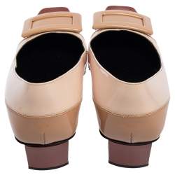 Pre Owned Roger Vivier Multicolor Patent Leather Belle Pumps Size 36.5