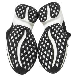 Pre Owned Roger Vivier Black Leather And Fabric Sneaky Viv Crystal Embellished Slip On Sneakers Size 40