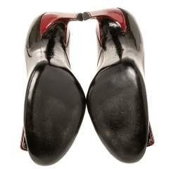 Pre Owned Roger Vivier  Multicolor Patent Leather Pumps Size 38