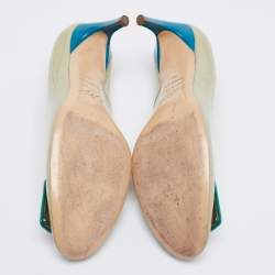 Pre Owned Roger Vivier Multicolor Patent Leather Pumps Size 39