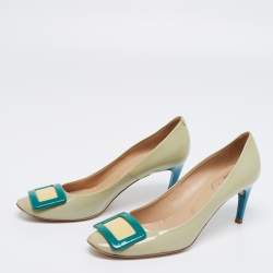 Pre Owned Roger Vivier Multicolor Patent Leather Pumps Size 39