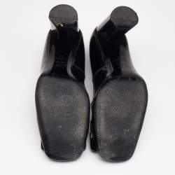 Pre Owned Roger Vivier Black Leather Belle Metal Buckle Pumps Size 37