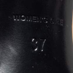 Pre Owned Roger Vivier Beige Patent Leather Chips Buckle D'orsay Pumps Size 37