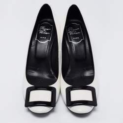 Roger Vivier White Patent Leather Trompette Pumps Size 38