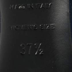 Pre Owned Roger Vivier Navy Blue Patent Leather Sexy Choc Pumps Size 37.5