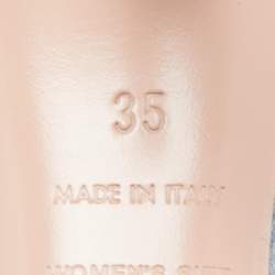 Pre Owned Roger Vivier Light Blue Denim Crystal Embellished Pointed Toe Pumps Size 35