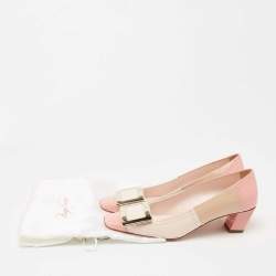 Roger Vivier Multicolor Patent Leather Trompette Color Block Pumps Size 35