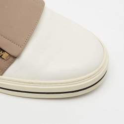 Pre Owned Roger Vivier Multicolor Leather Sneaky Viv Zip Sneakers Size 39