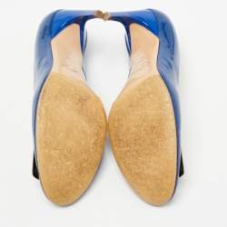 Roger Vivier Blue Patent Trompette Pumps Size 40