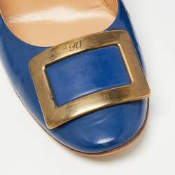 Roger Vivier Blue Patent Trompette Pumps Size 40