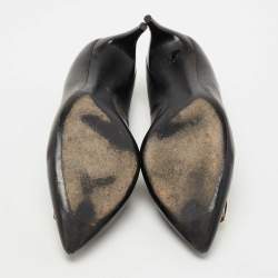 Roger Vivier Black Leather Trompette Pumps Size 40 