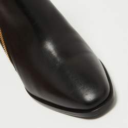 Roger Vivier Black Leather Ankle Boots Size 36.5