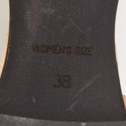 Pre Owned Roger Vivier Beige Satin Strass Chips Ballerina D'orsay Flats Size 38