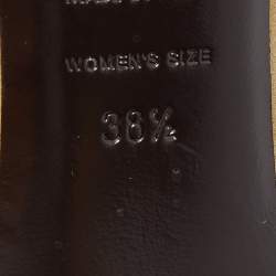 Pre Owned Roger Vivier Green Suede Belle Pumps Size 38.5