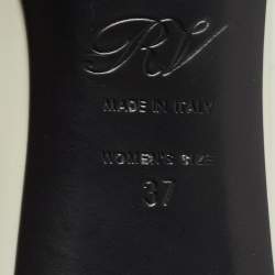 Pre Owned Roger Vivier Two Tone Patent Leather Belle Pumps Size 37