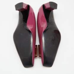 Pre Owned Roger Vivier Pink Patent Leather Trompette Pumps Size 39
