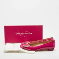 Roger Vivier Pink Patent Ballet Flats Size 37