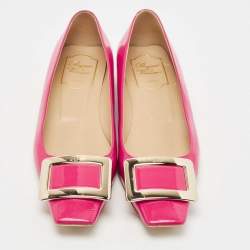 Roger Vivier Pink Patent Ballet Flats Size 37
