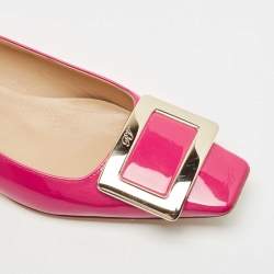Roger Vivier Pink Patent Ballet Flats Size 37