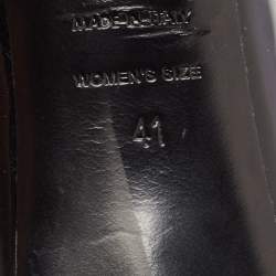 Pre Owned Roger Vivier Black Patent Leather Belle Vivier Pumps Size 41