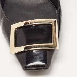 Pre Owned Roger Vivier Black Patent Leather Belle Vivier Pumps Size 41