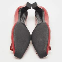 Roger Vivier Dark Red Patent Leather Belle Vivier Pumps Size 41