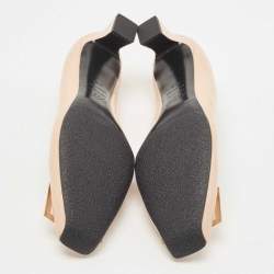 Pre Owned Roger Vivier Beige Patent Leather Belle Vivier Pumps Size 41.5