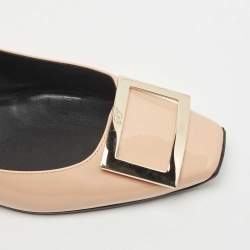 Pre Owned Roger Vivier Beige Patent Leather Belle Vivier Pumps Size 41.5