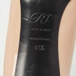 Pre Owned Roger Vivier Beige Patent Leather Belle Vivier Pumps Size 41.5