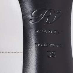 Pre Owned Roger Vivier Grey Leather Trompette Pumps Size 39