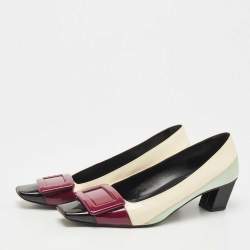 Pre Owned Roger Vivier Multicolor Patent Leather Belle Vivier Pumps Size 36