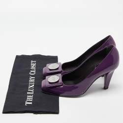 Pre Owned Roger Vivier Purple Patent Leather Pumps Size 38