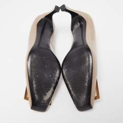 Roger Vivier Beige Patent Belle Pumps Size 38.5