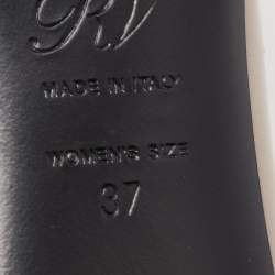 Pre Owned Roger Vivier Grey Leather Belle Vivier Pumps Size 37