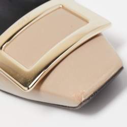 Pre Owned Roger Vivier Grey Leather Belle Vivier Pumps Size 37