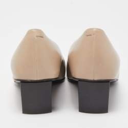 Pre Owned Roger Vivier Grey Leather Belle Vivier Pumps Size 37