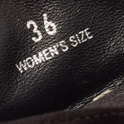 Pre Owned Roger Vivier Black Satin Embellished Espadrille Flats Size 36