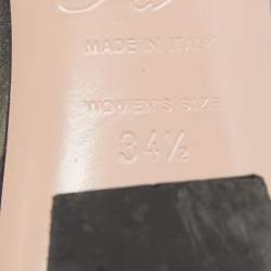 Pre Owned Roger Vivier Navy Blue Patent Leather and PVC Belle Vivier Pumps Size 34.5