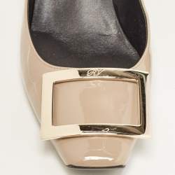 Roger Vivier Grey Patent Leather Trompette Pumps Size 37