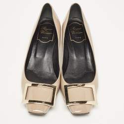 Roger Vivier Grey Patent Leather Trompette Pumps Size 37