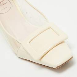 Roger Vivier Cream/Transparent Patent and PVC Belle Vivier Pumps Size 36