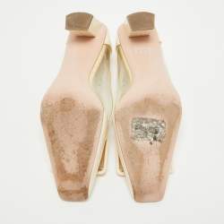 Roger Vivier Cream/Transparent Patent and PVC Belle Vivier Pumps Size 36