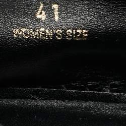 Pre Owned Roger Vivier Light Pink Suede Crystal Embellished Espadrille Flats Size 41