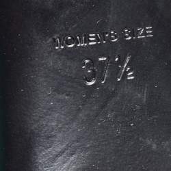 Pre Owned Roger Vivier Navy Blue Leather Trompette Pumps Size 37.5