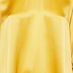 Roksanda Yellow Silk Satin Rosina Oversized Tunic Top S 