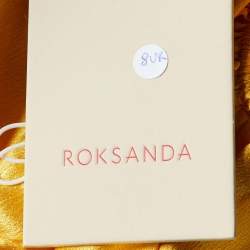 Roksanda Yellow Silk Satin Rosina Oversized Tunic Top S 