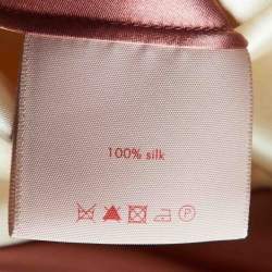 Roksanda Pink Colorblock Silk Satin Wrap Dress L