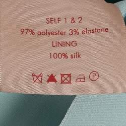 Pre Owned Roksanda Ilincic Blue Crepe Bow Detail Top S